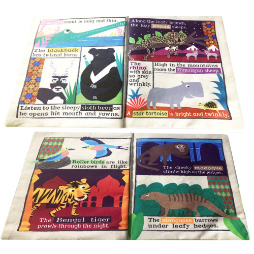 Jo & Nic's Crinkly Cloth Books - Indian Animals