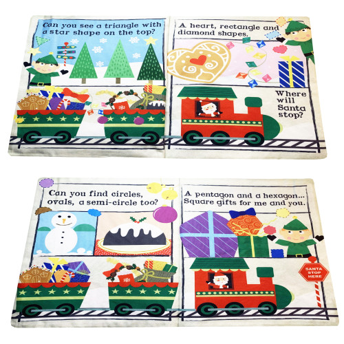 Jo & Nic's Crinkly Cloth Books - Christmas Shapes