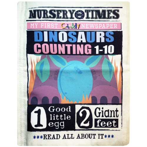 Jo & Nic's Crinkly Cloth Books - Dinosaur Count