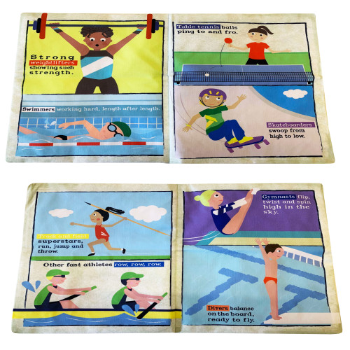 Jo & Nic's Crinkly Cloth Books - Olympics