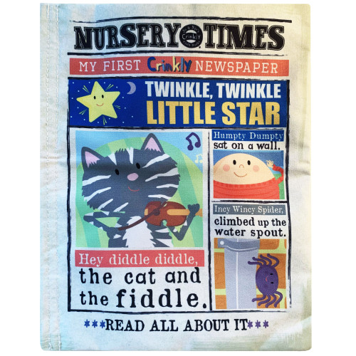 Jo & Nic's Crinkly Cloth Books - Nursery Rhymes 1 (Twinkle/Humpty/Diddle/Incy)