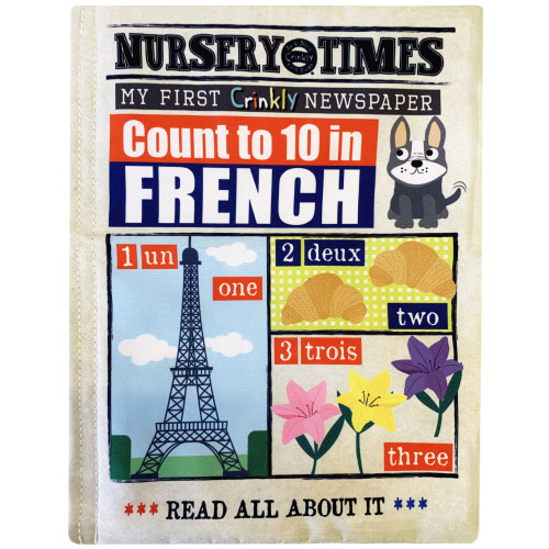 Jo & Nic's Crinkly Cloth Books - Count To 10 In French