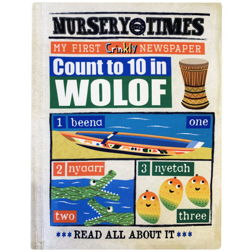 Jo & Nic's Crinkly Cloth Books - Count To 10 In Wolof