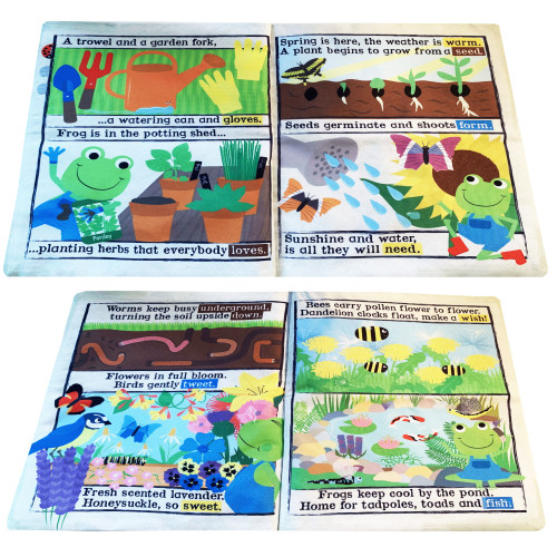 Jo & Nic's Crinkly Cloth Books - All About Gardens