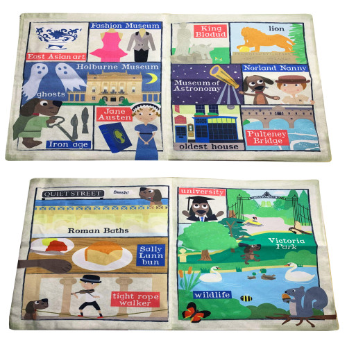 Jo & Nic's Crinkly Cloth Books - A-Z of Bath