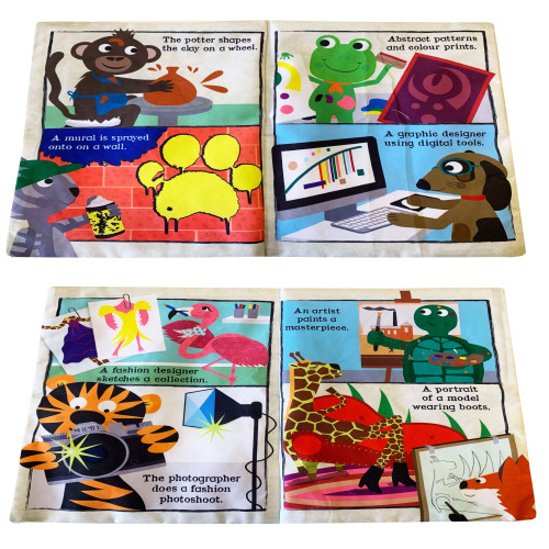 Jo & Nic's Crinkly Cloth Books - All Kinds Of Art