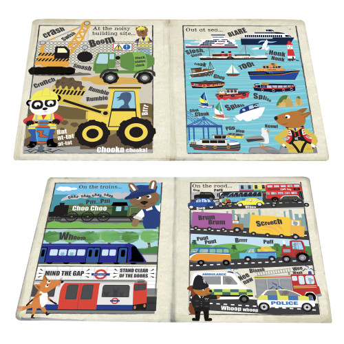Jo & Nic's Crinkly Cloth Books - Noisy Vehicles