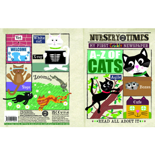 Jo & Nic's Crinkly Cloth Books - A-Z of Cats