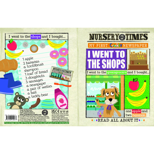 Jo & Nic's Crinkly Cloth Books - I Went To The Shops