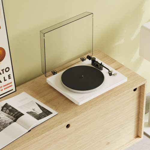 Kanto OBI3 (Gen.2) Turntable with Bluetooth 5.3, Preamp, and Pitch Control - Matte White