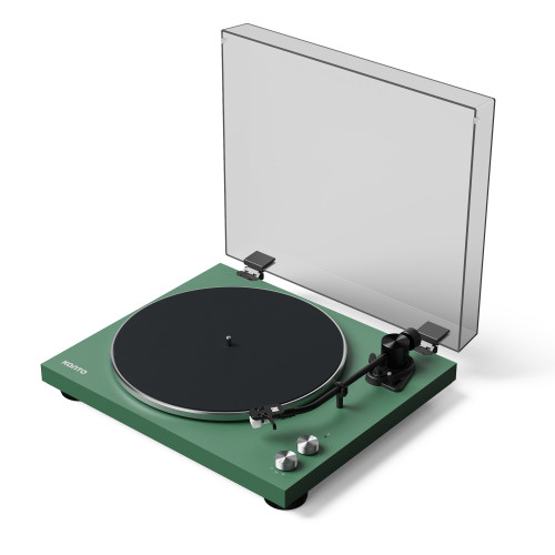 Kanto OBI3 Turntable with Bluetooth 5.3, Preamp, and Pitch Control - Matte Green