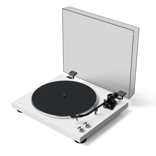 Kanto OBI3 Turntable with Bluetooth 5.3, Preamp, and Pitch Control - Matte White