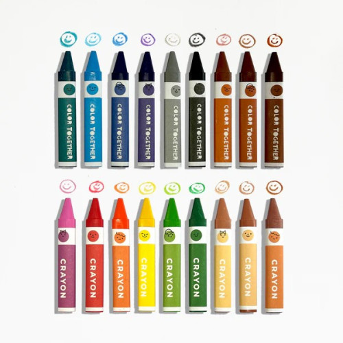 Ooly Color Together: Triangular Crayons (Set of 18)