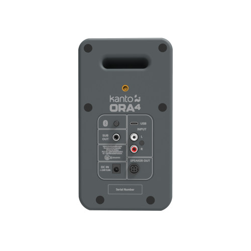 Kanto ORA4 140W Powered Referenece Desktop Speakers with Bluetooth (Grey)
