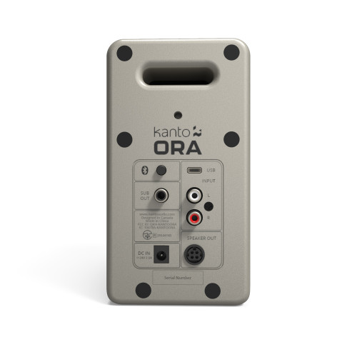 Kanto ORA 100w Powered Reference Desktop Speakers with Bluetooth (Moon)