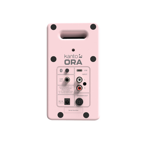 Kanto ORA 100w Powered Reference Desktop Speakers with Bluetooth (Pink)