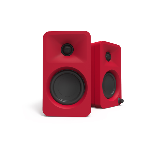 Kanto ORA 100w Powered Reference Desktop Speakers with Bluetooth (Red)