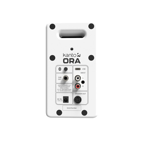 Kanto ORA 100w Powered Reference Desktop Speakers with Bluetooth (White)