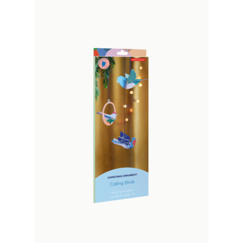 X) Studio Roof Christmas Ornament Set - Calling Birds