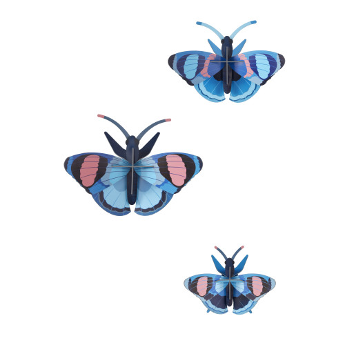 X)Studio Roof Insects - Peacock Butterflies set of 3