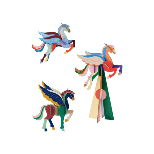 X) Studio Roof Christmas Ornament Set - Pegasus Festive
