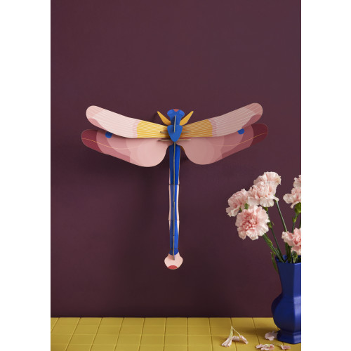 Studio Roof Insect (L) - Pink Dragonfly