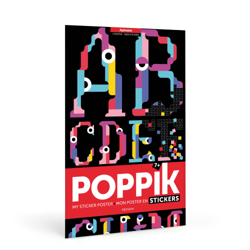 Poppik Creative Sticker Poster - Alphabet