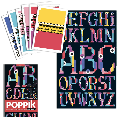 Poppik Creative Sticker Poster - Alphabet