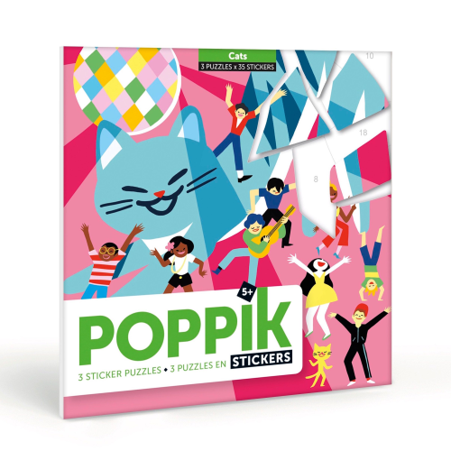 Poppik Mini Sticker Puzzle - Cats