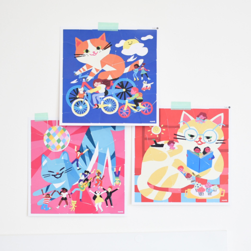 Poppik Mini Sticker Puzzle - Cats