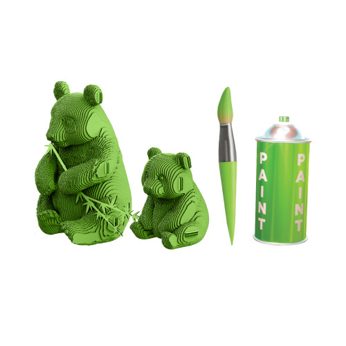Cartonic 3D Sculpture Puzzle - Panda Family