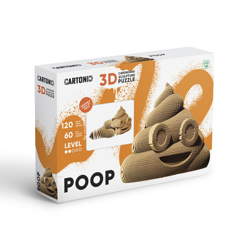 Cartonic 3D Sculpture Puzzle Poop