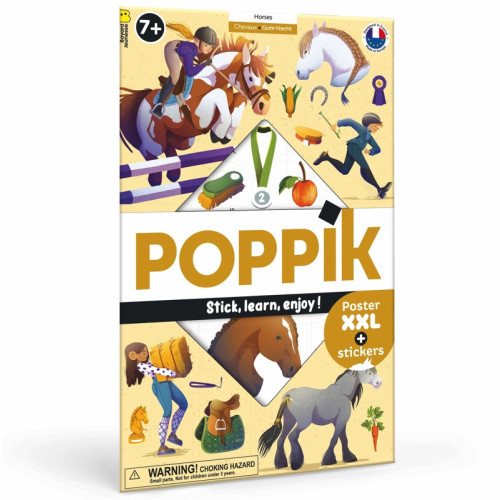 Poppik Discovery Sticker Poster - Horses