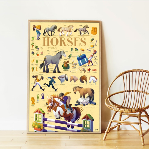 Poppik Discovery Sticker Poster - Horses