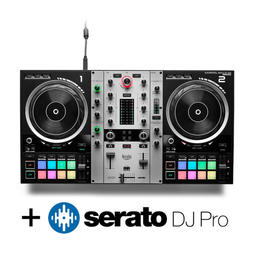 Hercules DJ Control Inpulse 500 (Silver) Serato Pro Edition inc.Case