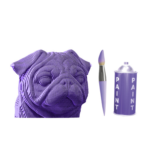 Cartonic 3D Sculpture Puzzle Pug