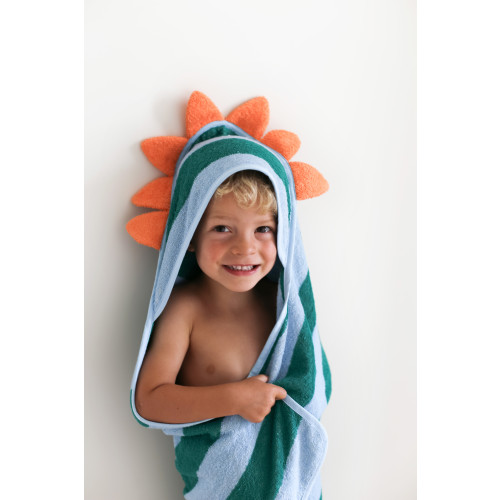 Quut Cotton Hooded Towel - Dino Lagoon