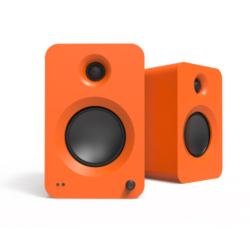Kanto REN 200W Powered Bookshelf Speakers with HDMI ARC (Matte Orange)