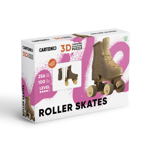 Cartonic 3D Sculpture Puzzle Roller Skate
