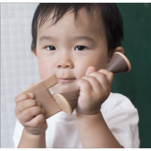 Eguchi Wooden Toy - Horn Shaped Rattle