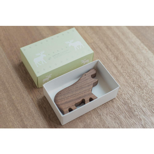 Eguchi Wooden Toy - Hippo Shaped Rattle