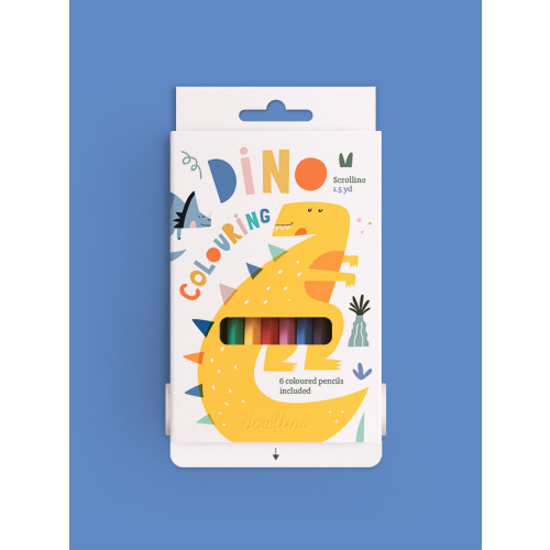Scrollino Activity Book - Dino Colouring