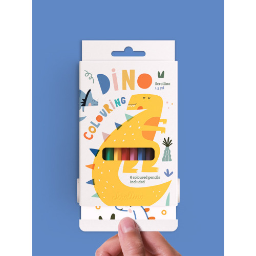 Scrollino Activity Book - Dino Colouring