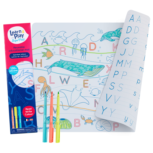 Super Petit Colouring Mat Set - Learn & Play Alphabet Letters