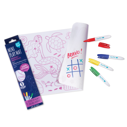 Super Petit Mini Colouring Mat Set - Mermaid