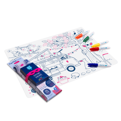Super Petit Colouring Mat Set - Artiste Dream Van