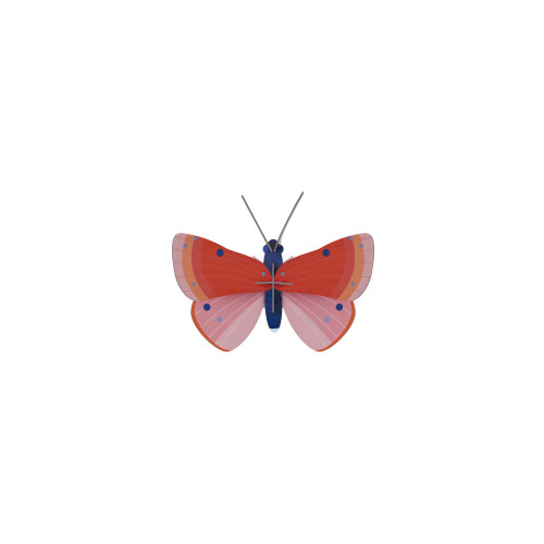 Studio Roof Insect (S) - Speckled Copper Butterfly