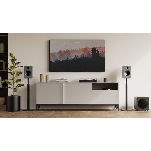 Kanto SPH Height Adjustable Floor Speaker Stands - Universal Bookshelf (Black)