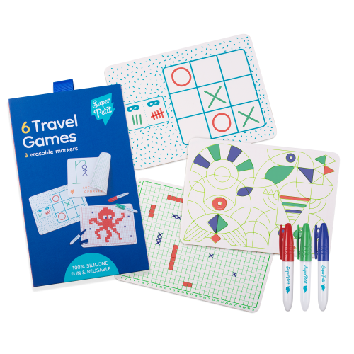 Super Petit 6 Mini Colouring Mats -Travel Games
