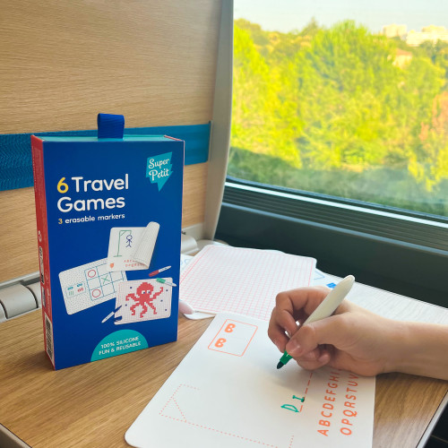 Super Petit 6 Mini Colouring Mats -Travel Games